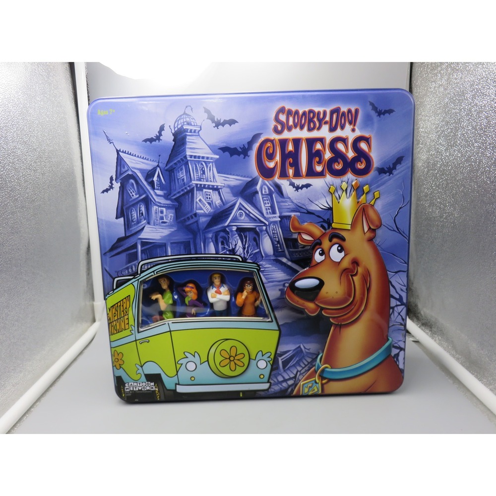 Scooby-Doo Chess Collector Edition Tin 2003 USAopoly Cartoon Network Complete
